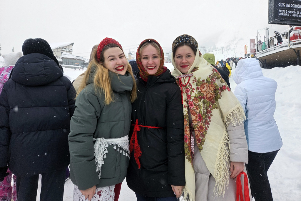 Три девицы в Шерегеше